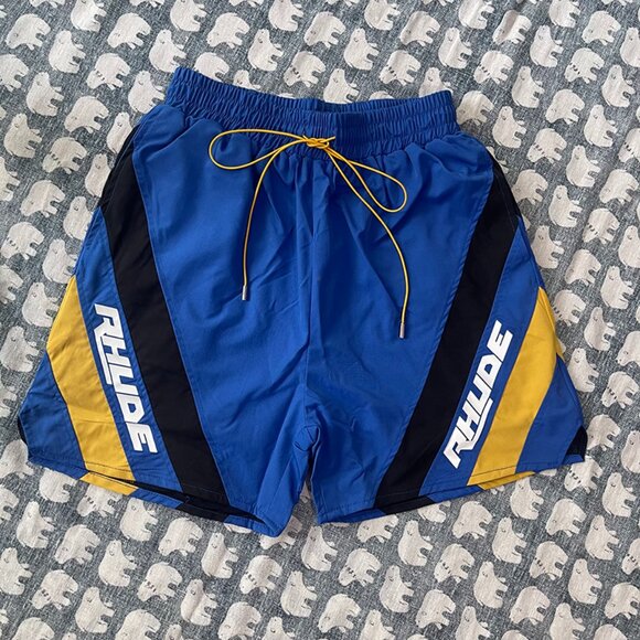 Rhude Hydro Shorts In Blue - Picture 1 of 8